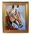 2020s Bold Impressionist Expressionist Horse Painting Including the Antiqued Gold Frame For Sale - Image 5 of 5
