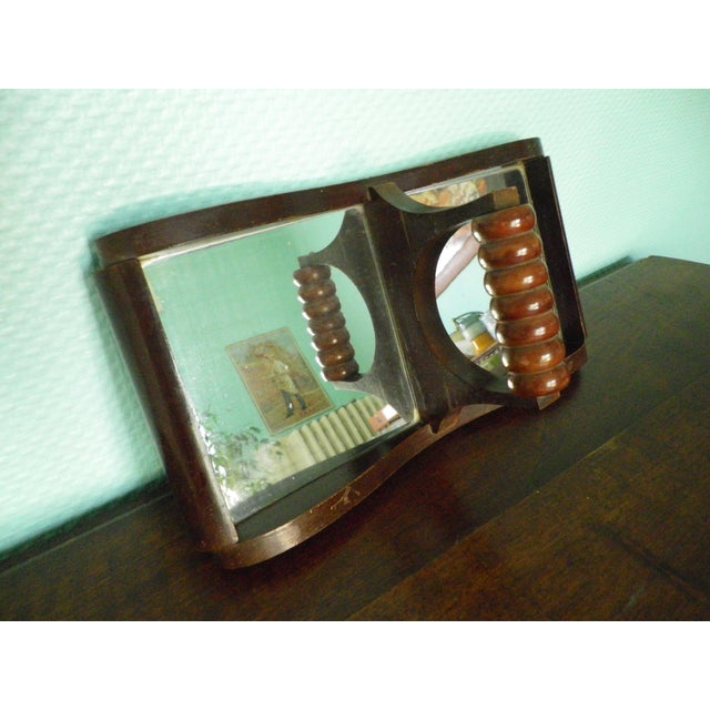 Serving Dishes in Glass, Mirror and Wood, 1950s, Set of 4 For Sale - Image 6 of 14