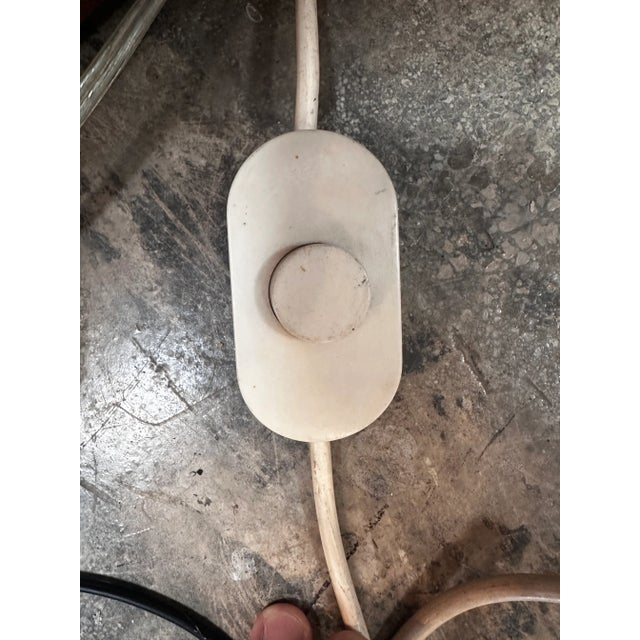 Metal Italian Plexiglass and Chrome Floor Lamp 1980s For Sale - Image 7 of 8