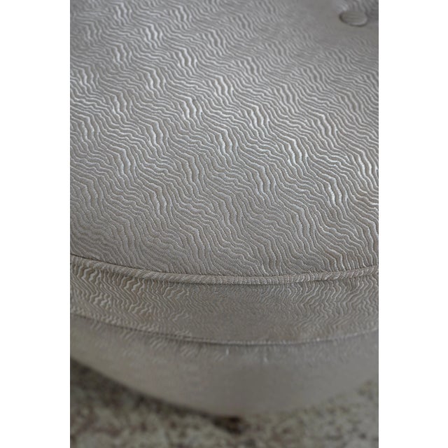 Modern Design Clover Shape Tufted Ottoman For Sale - Image 9 of 11