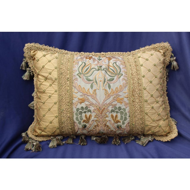 Late 19th Century 19 C. Italian Antique Fabric Chair Cushion For Sale - Image 5 of 5