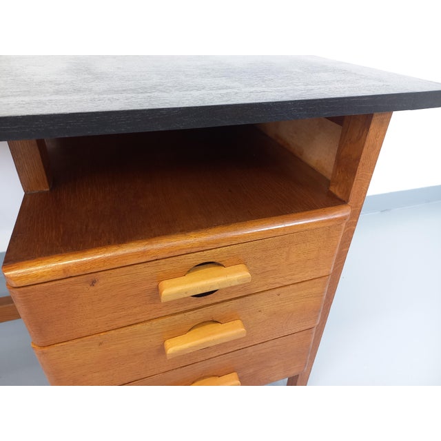 Vintage Desk in Oak, 1960s For Sale - Image 10 of 18