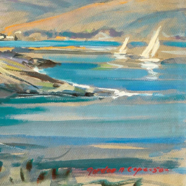 1950s 'Bay Shanties, San Francisco' by Gordon Cope, Marin, California Landscape, Wpa Artist, 1950 For Sale - Image 5 of 10