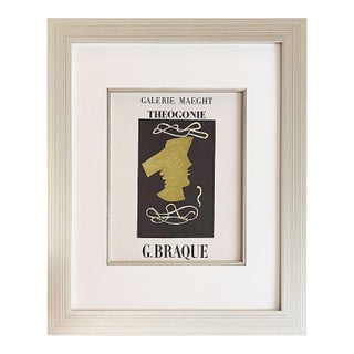 Braque Lithograph 5 Theogonie Mourlot 1959 Framed For Sale