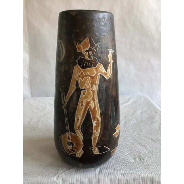 1960s Painted Ceramic Vase Depicting Objects from a Fête For Sale - Image 4 of 11