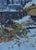 1970s Vintage Winter Landscape Painting, Impressionism, Ukrainian Art on Cardboard 50-35 For Sale - Image 5 of 6