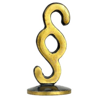 Brass Paragraph Lawyer Sculpture by Walter Bosse for Hertha Baller, Austria, 1950s For Sale