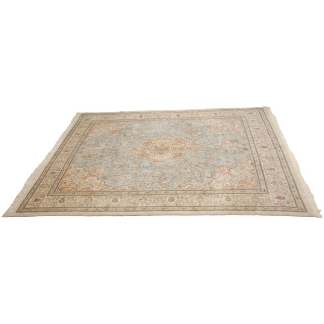 Textile Vintage Tabriz Square Carpet - 11'8" X 12'9" For Sale - Image 7 of 12