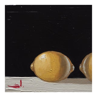 Lemons Oil Painting by Vivek Mandalia For Sale