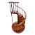 Antique Mahogany Spiral Staircase Model For Sale