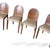Brown Art Deco Dining Chairs in Walnut, 1930s, Set of 4 For Sale - Image 8 of 9