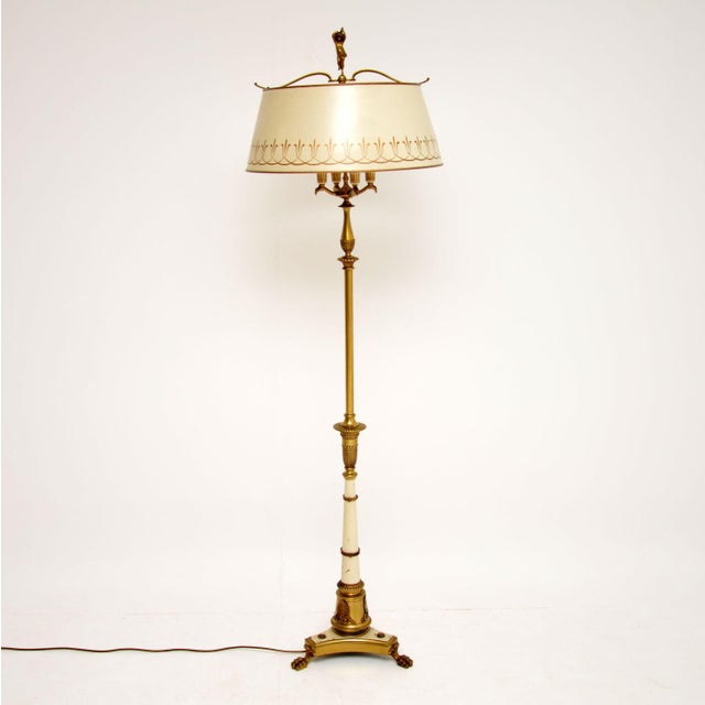 Neo-Classical French Tole Floor Lamp, 1900s For Sale - Image 3 of 12