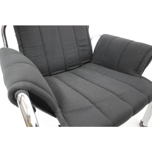 Chrome Armchairs by Viliam Chlebo, Czechoslovakia, 1980s, Set of 2 For Sale - Image 6 of 8