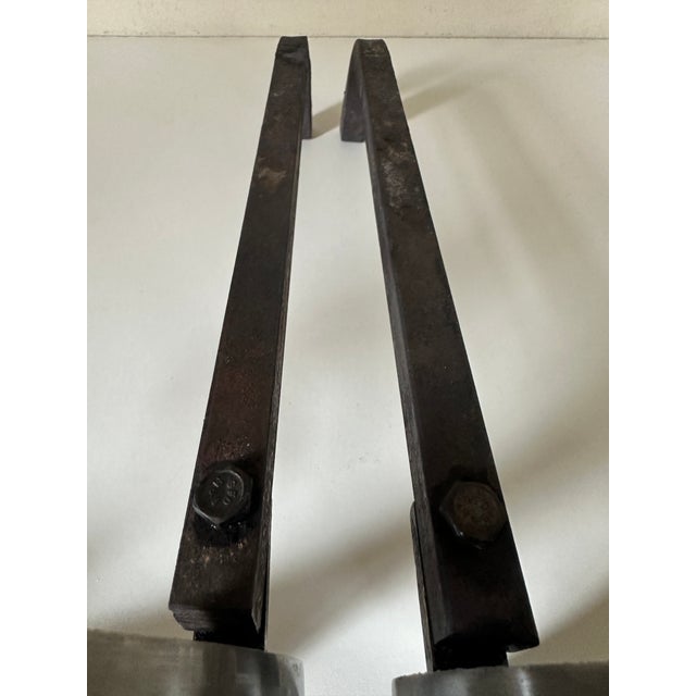 Andirons by Jean Paul, 1970s, Set of 2 For Sale - Image 6 of 18