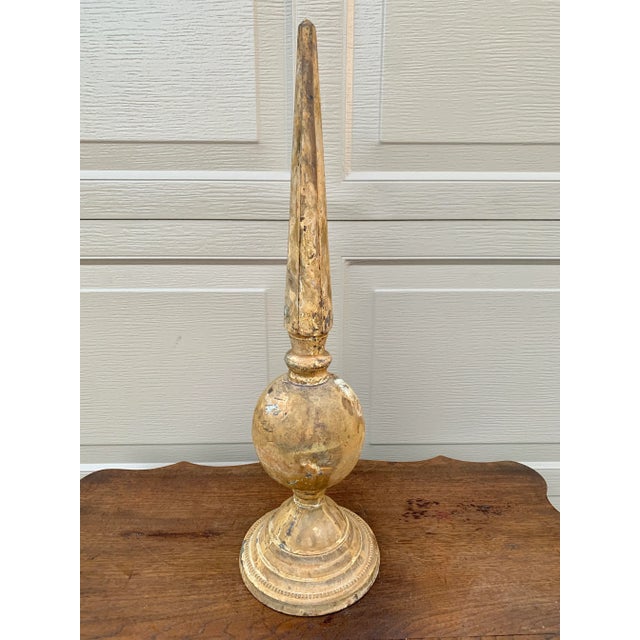 Weathered Cast Iron Garden Finials, a Decorative Pair For Sale - Image 10 of 12