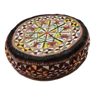 Tribal Mid-1900's Central Asian Hand Made Afghan-Turkmen Cap For Sale