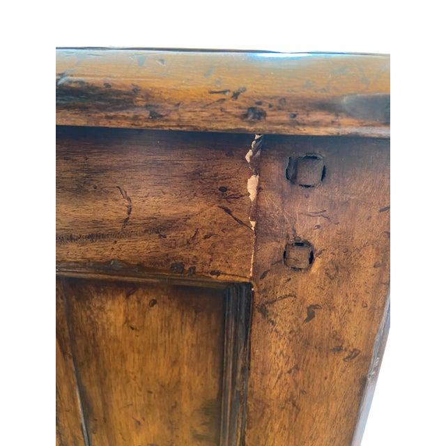 Early 21st Century Scarborough House by Maitland-Smith Attributed Bedside Table With Basketweave Pattern For Sale - Image 5 of 9