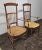 Pair 19th Century French Provincial Beechwood and Fruitwood & Rush Seat High-Back Armchairs For Sale In Washington DC - Image 6 of 12