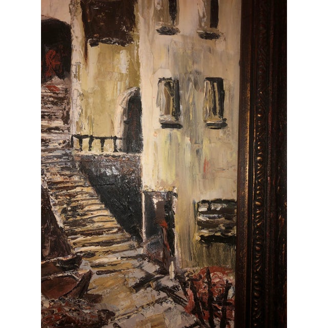 Early 21st Century Nautical Painting of French Seaside Fishing Village For Sale - Image 5 of 9