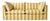 Sophie Conran Coco 3 Seater Sofa - Dandelion Stripes with Knife Edge Cushion For Sale