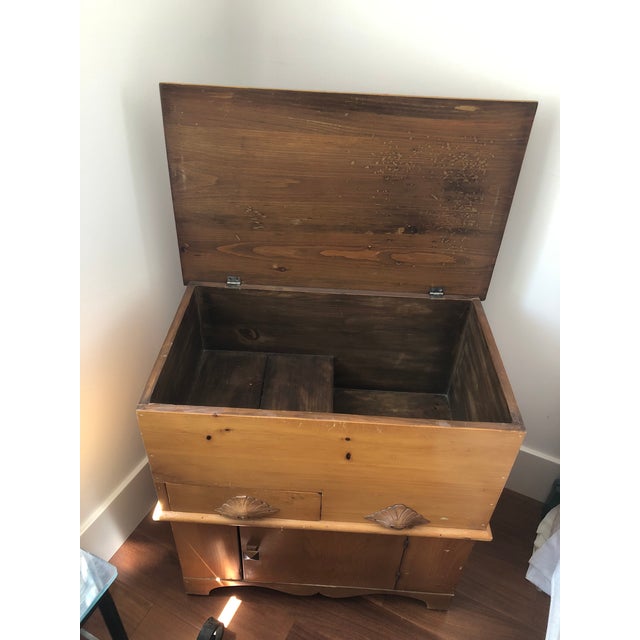 Tan Antique Pine Commode For Sale - Image 8 of 8