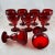 1930s Fenton Georgian Ruby Agua Caliente Champagne or Dessert Goblets, S/9 For Sale - Image 11 of 11
