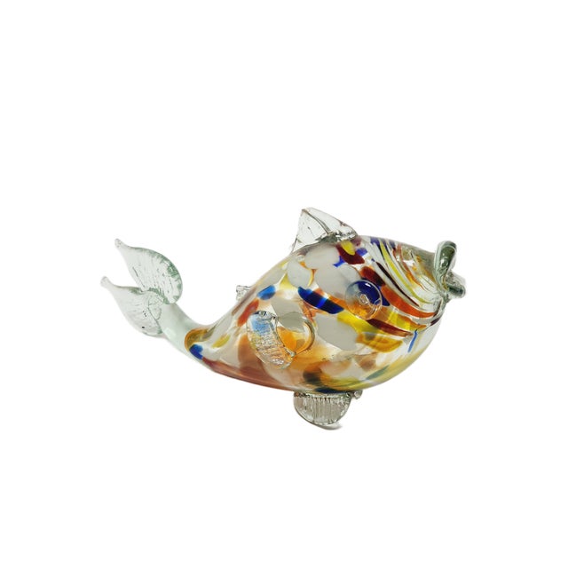 Fish Glass Figurine, Poland, 1960s For Sale - Image 3 of 10