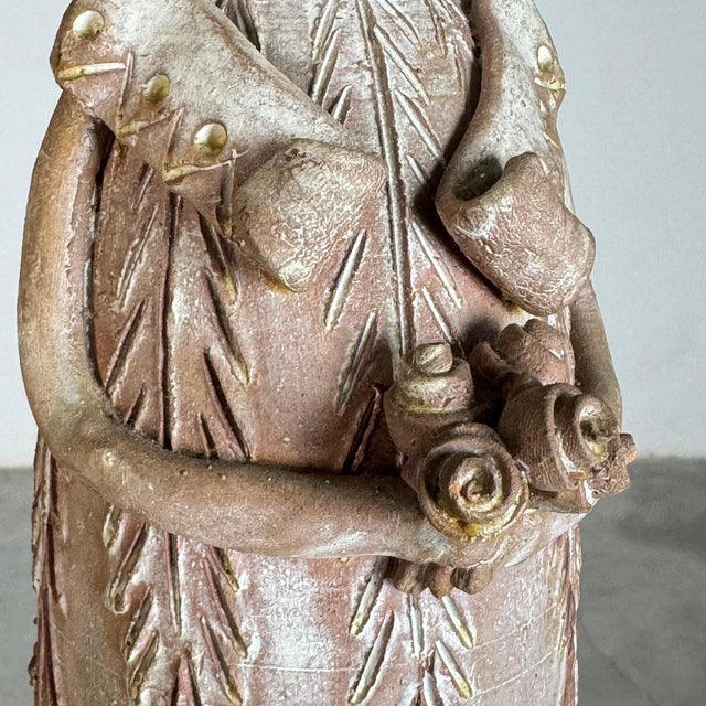 Hand-Sculpted Terracotta Figures attributed to Saverio Farci, 1960s, Set of 2 For Sale - Image 17 of 18