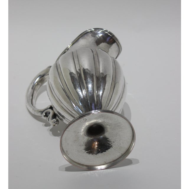 American American Melon Pitcher Silver Plated For Sale - Image 3 of 12