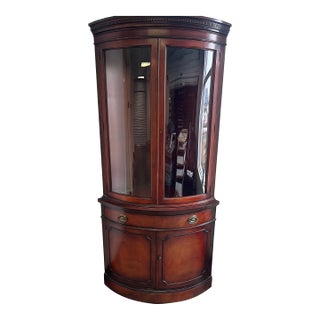 1960s Drexel Cabinet Corner Curved Travis Court Vintage For Sale