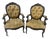 20th Century Napoleon III Louis XV Armchairs in Pearwood, Set of 2 For Sale