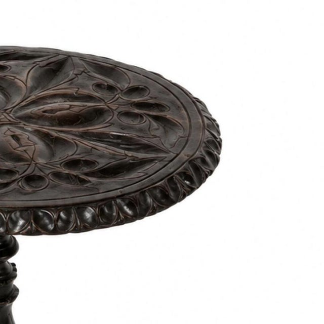 Portuguese Side Table in Chestnut Wood, 19th Century For Sale - Image 4 of 6