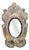 Antique Murano Glass Mirror, 1950s For Sale
