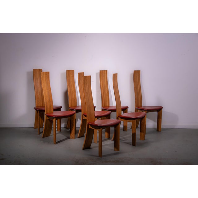 Iris Chairs by Bob Van Den Berghe for Van Den Berghe Pauvers, 1995, Set of 8 For Sale - Image 14 of 14