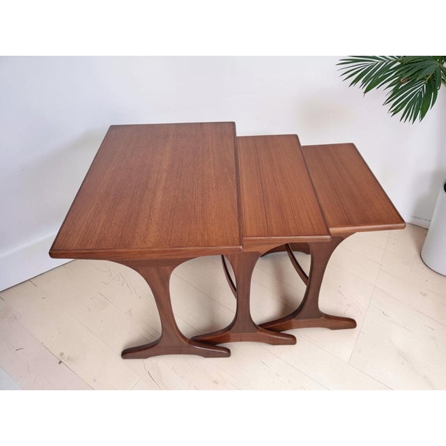 Mid-Century Fresco Nesting of Tables in Teak from G-Plan, 1960s, Set of 3 For Sale - Image 9 of 14