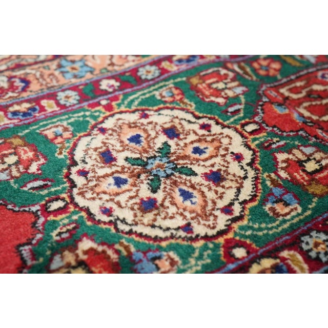 Extremely Fine Persian Tabriz Woven by the Artist Master Weaver Rug 8'1'' X 11'4'' For Sale - Image 9 of 11