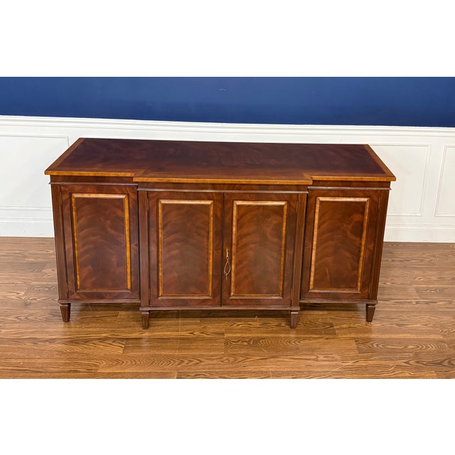 Hepplewhite Hepplewhite Four Door Buffet by Leighton Hall - Showroom Sample For Sale - Image 3 of 13