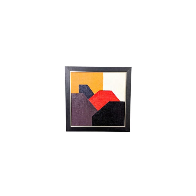 Charlotte Möck, Abstract Composition, Oil on Jute Canvas For Sale - Image 5 of 5