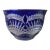 1940s Very Large Blue Cut to Clear Bowl For Sale