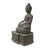 Chinese Chinese Rustic Iron Color Finish Sitting Buddha Statue For Sale - Image 3 of 7