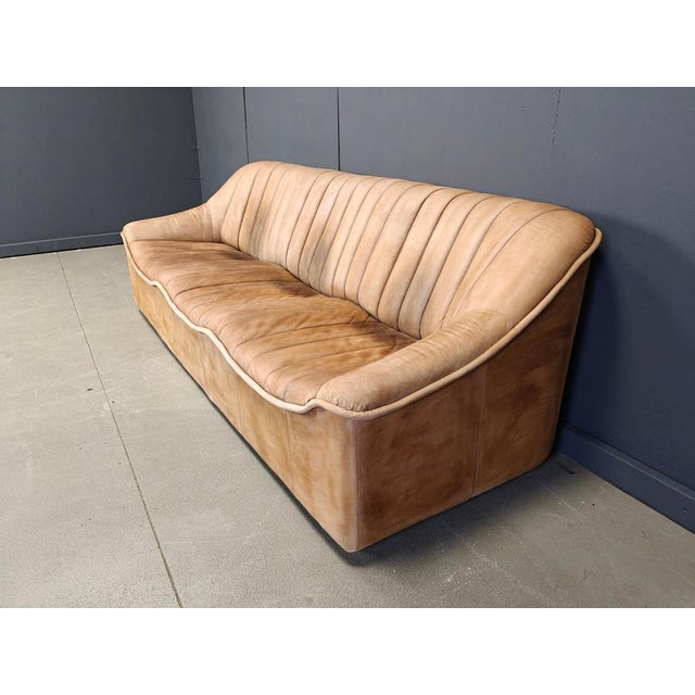 Vintage Leather Sofa Set, 1960s, Set of 3 For Sale - Image 6 of 17