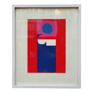 Gerardo Rueda, Composition in Red, 1970, Engraving For Sale
