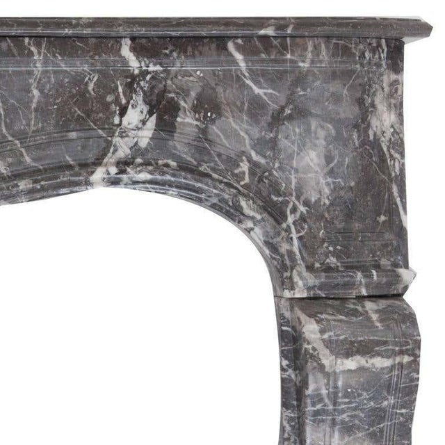 18th Century Louis XVI Style St. Anne's Marble Fireplace Mantel For Sale - Image 5 of 6