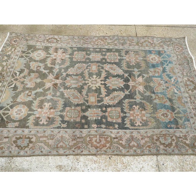Galerie Shabab Collection Mid-20th Century Persian Malayer Accent Rug For Sale - Image 4 of 7