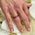 Natural Multi-Shade Sapphire Ring 14k Rose Gold 4.20 TCW Certified, Size 6.5 For Sale In New York - Image 6 of 13