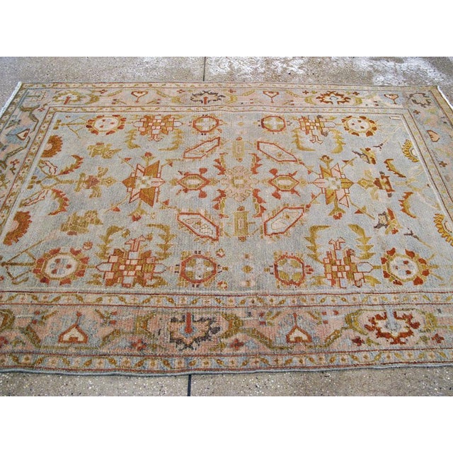 Textile Galerie Shabab Collection Mid-20th Century Persian Malayer Accent Rug For Sale - Image 7 of 8