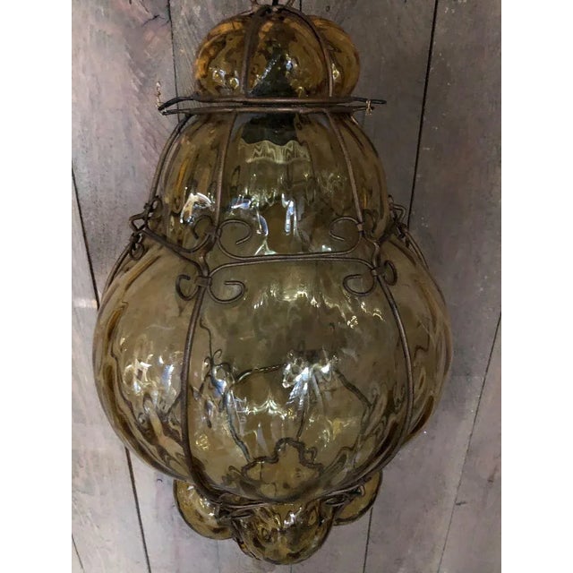 Mid-Century Modern Mid-Century Modern Murano Glass Pendant Lamp For Sale - Image 3 of 6