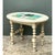 Vintage Turned Wood Table With Ceramic Top For Sale - Image 4 of 12