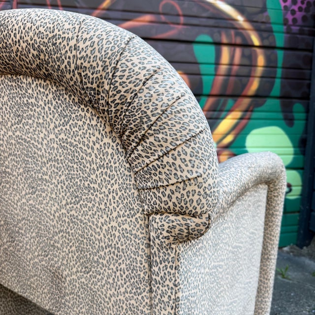 Pair of 1980s Cheetah Print Accent Club Chairs For Sale - Image 10 of 12