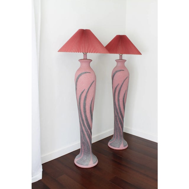 1980s Pair of Vintage 80s/90s Floor Lamps For Sale - Image 5 of 5